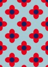 Rød Blomst- Blå thumbnail