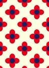 Rød Blomst- Blå thumbnail