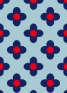Blå Blomst- Rød thumbnail